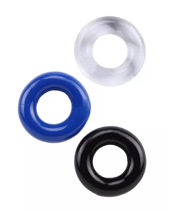 Nood Triple Donut Cock Ring Three Pack