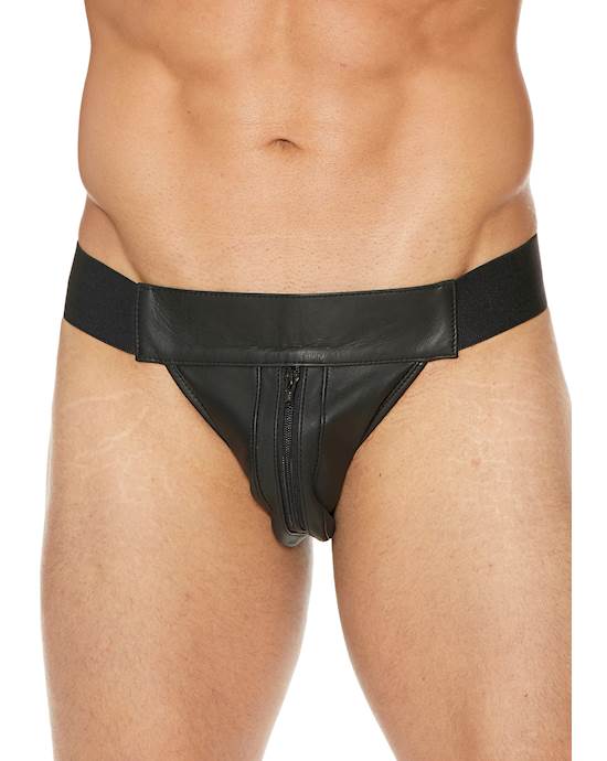 Plain Front Jock With Zip