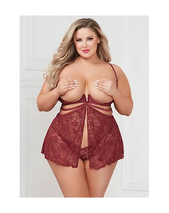 Sinful Secrets 2-piece Babydoll Set