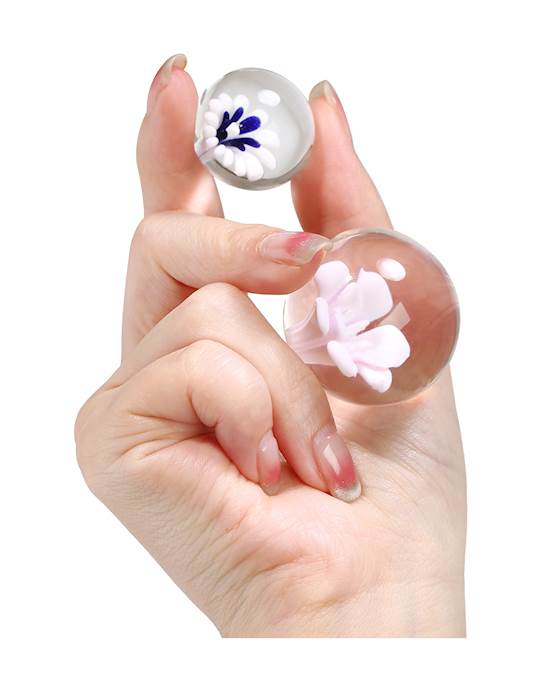 Lucent Flower Glass Kegel Balls