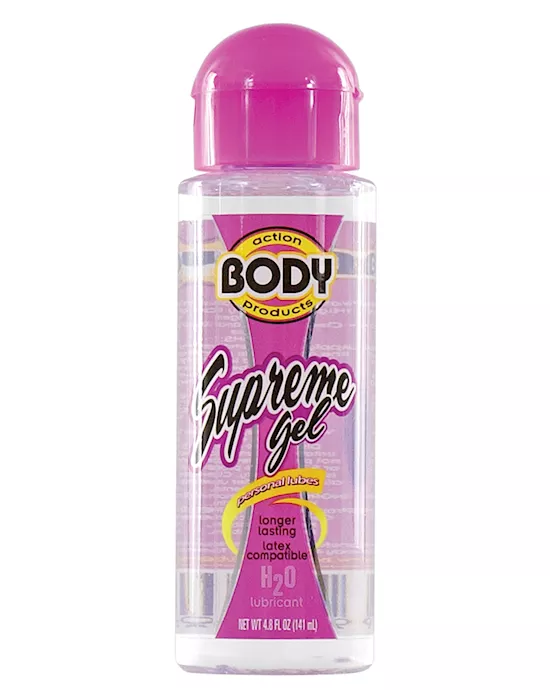 Body Action Supreme Water Based Gel - 4.8 Oz Bottle