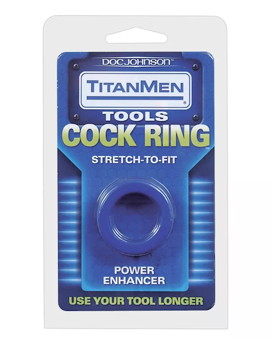 Titanmen Tools Cock Ring - Blue