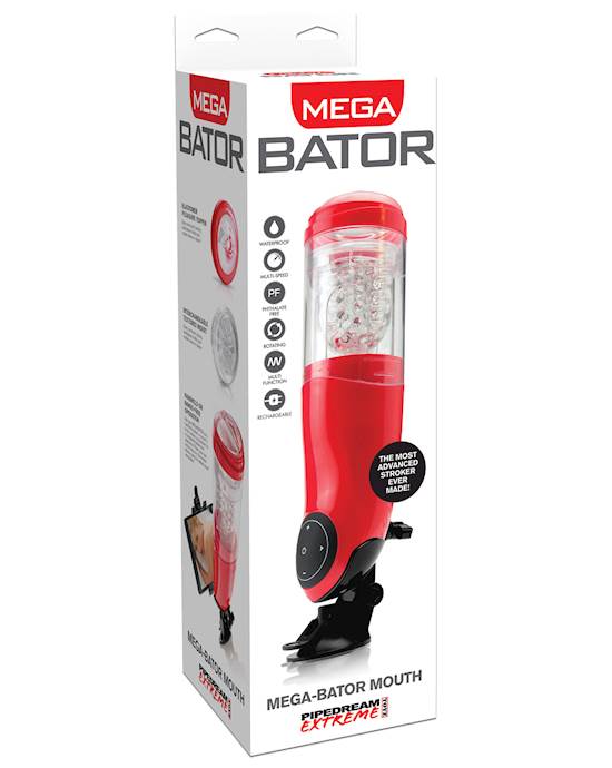PDX Extreme Mega Bator Rechargeable Strokers  Mouth