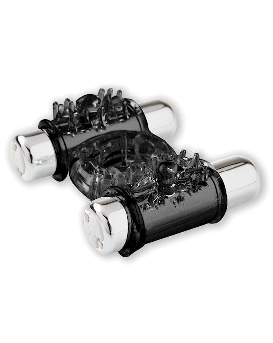 Nu Sensuelle Double Action Cockring 2x7 Function  Black