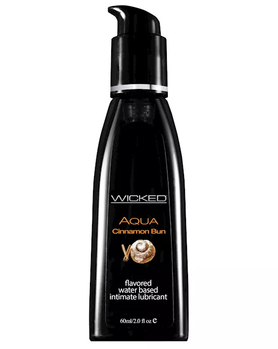 Wicked Sensual Care Aqua Water Based Lubricant - 2 Oz Cinnamon Bun