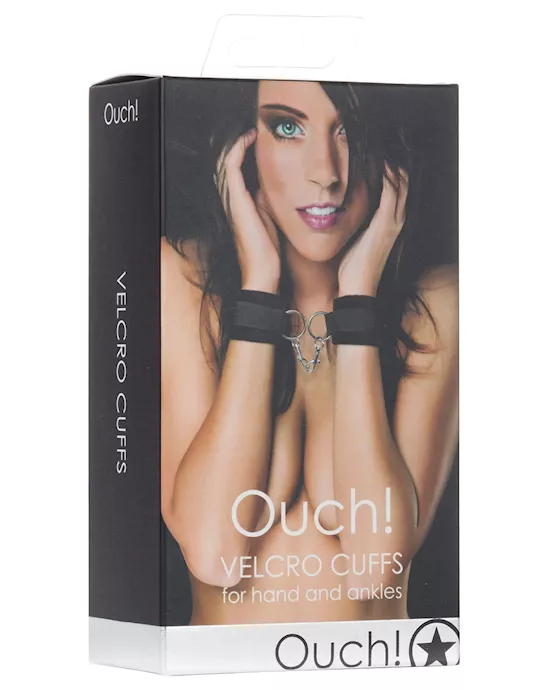 Shots Ouch Velcro Hand/Ankle Cuffs - Black