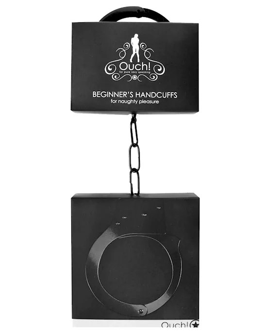 Shots Ouch Beginner Handcuffs - Black