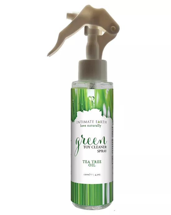 Intimate Earth Toy Cleaner Spray - 4.2 oz Green Tea Tree Oil