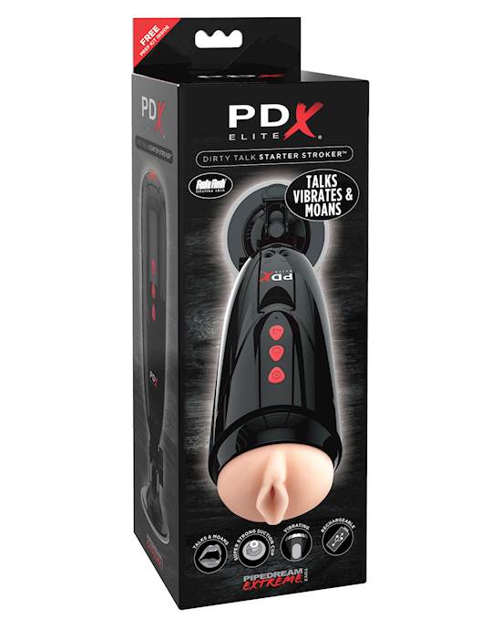 PDX Elite Dirty Talk Starter Stroker