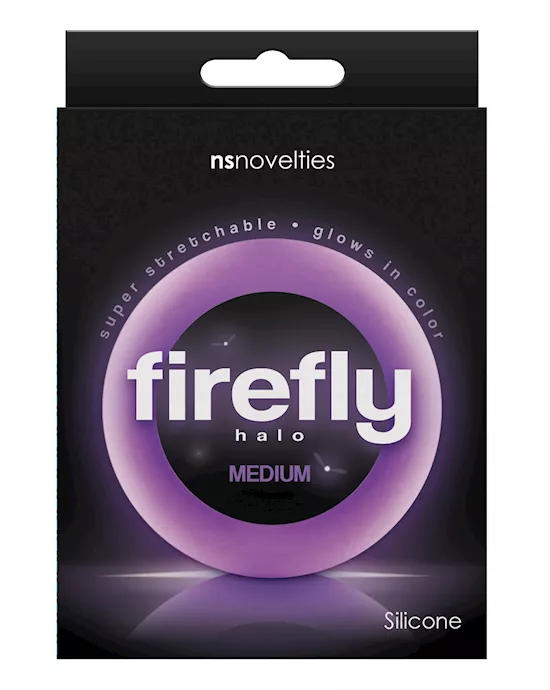 Firefly Halo Medium Cockring - Purple