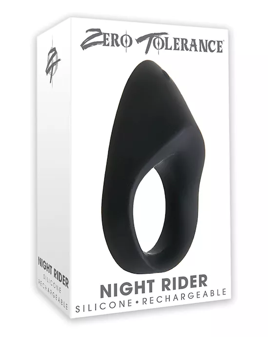 Zero Tolerance Night Rider Cock Ring - Black