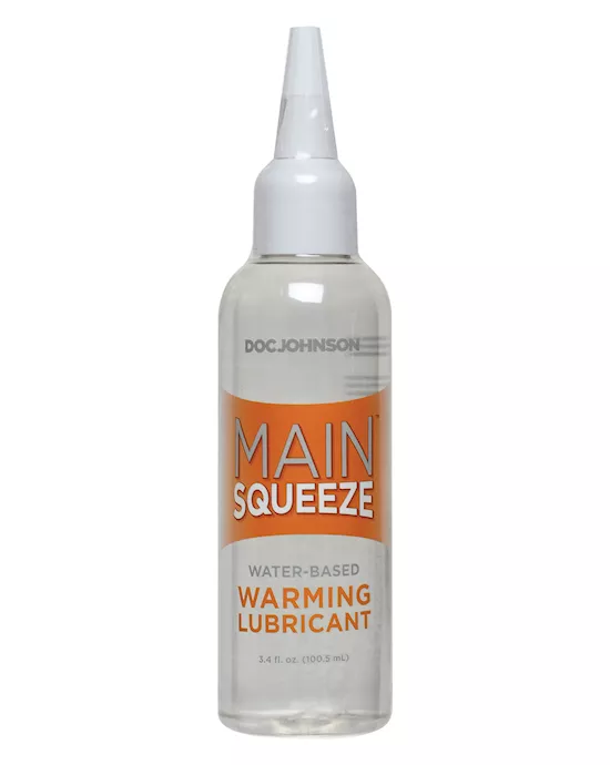 Main Squeeze Warming Water-based Lubricant - 3.4 Oz