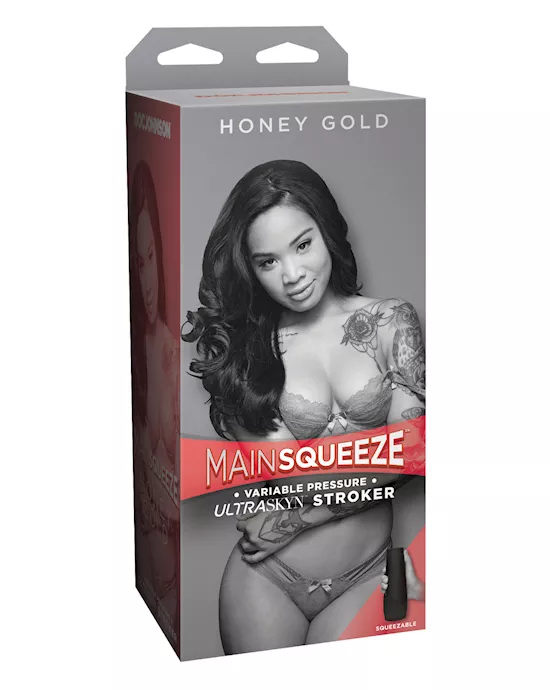 Main Squeeze Pussy Stroker - Honey Gold