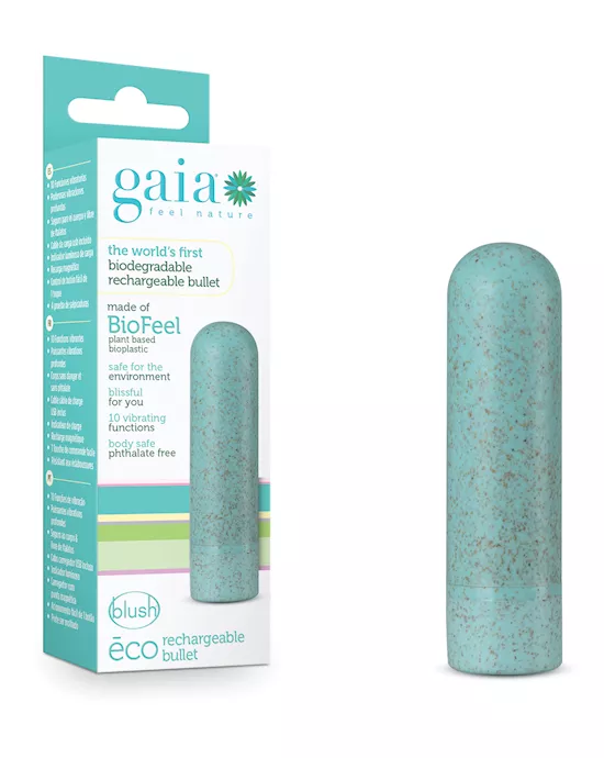 Blush Gaia Eco Rechargeable Bullet - Aqua