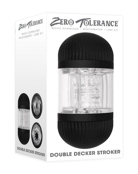 Zero Tolerance Double Decker Stroker  BlackClear
