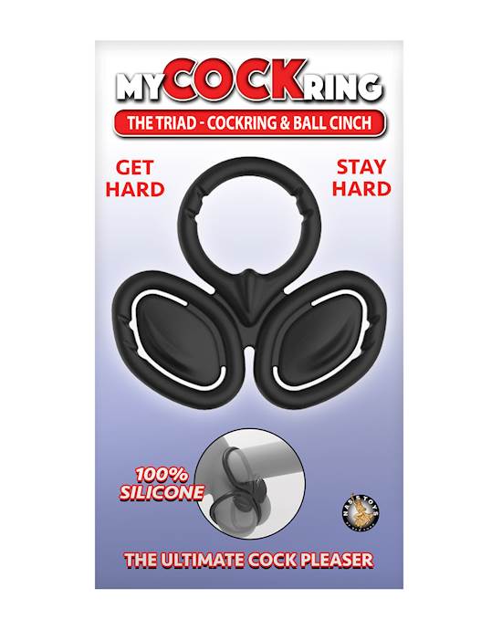 My Cock Ring The Triad Cockring amp Ball Cinch  Black