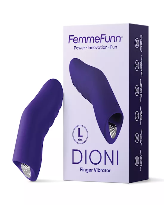 Femme Funn Dioni Wearable Finger Vibe - Large Dark Purple