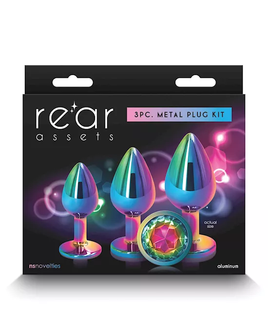 Rear Assets Rainbow Gem Anal Trainer Kit - Multi Color