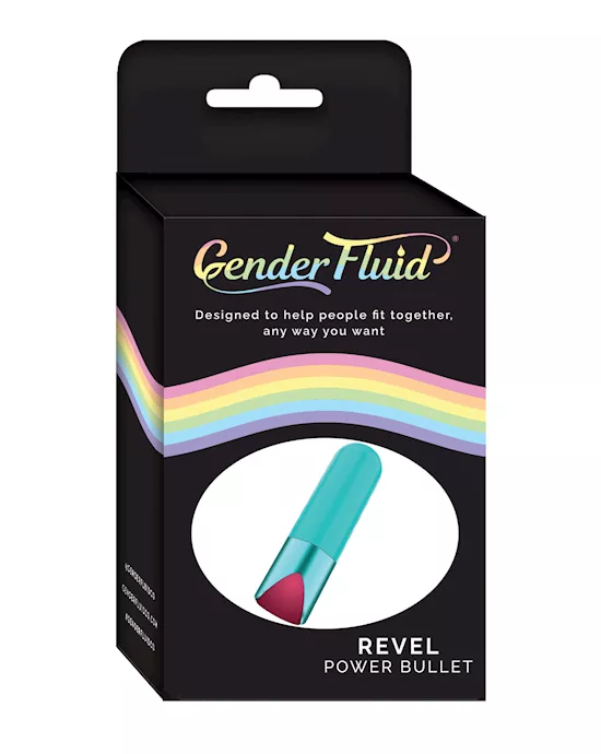 Gender Fluid Revel Power Bullet - Aqua