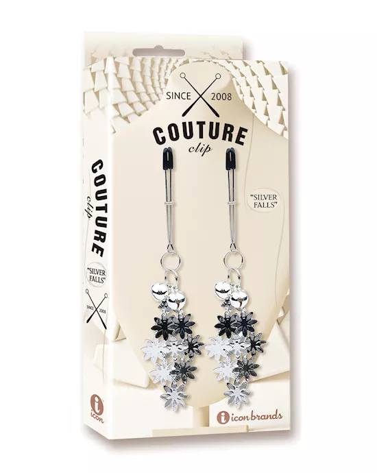 Couture Clips Luxury Nipple Clamps - Silver Falls