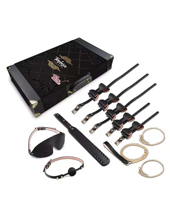 Blush Temptasia Safe Word Bondage Kit W/suitcase - Black/pink