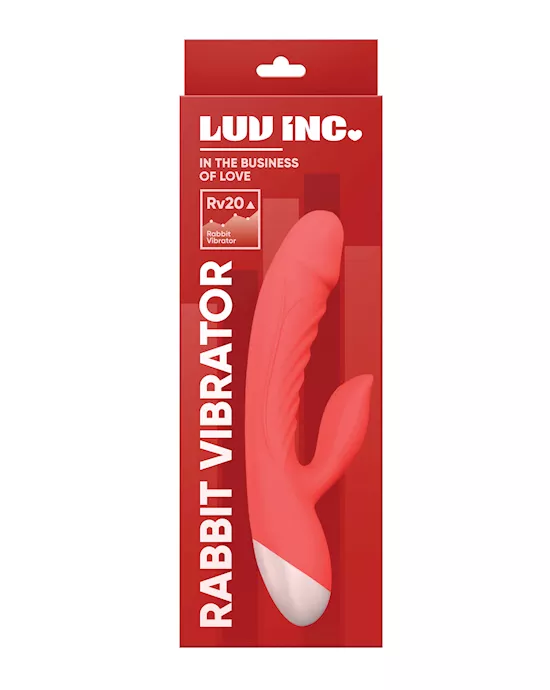 Luv Inc. Rabbit Vibrator - Coral