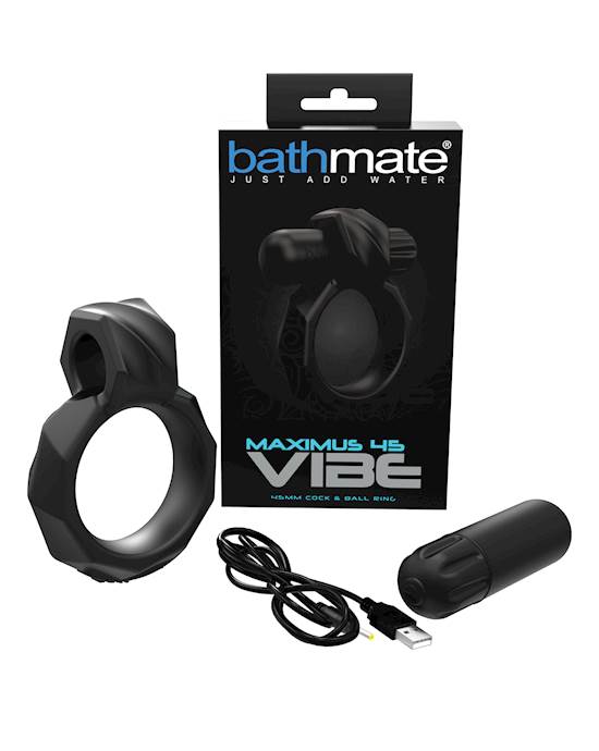 Bathmate Maximus Vibe 45 Cock Ring  Black