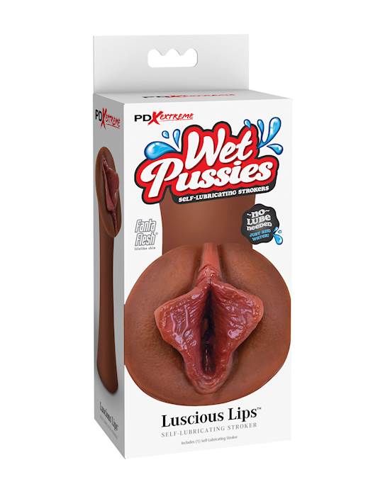 PDX Extreme Wet Pussies Luscious Lips  Brown