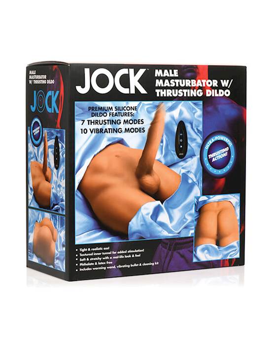 Curve Toys Jock Male Masturbator wThrusting Dildo