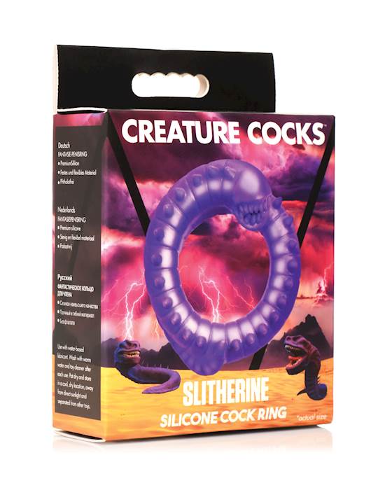 Creature Cocks Slitherine Silicone Cock Ring  Purple