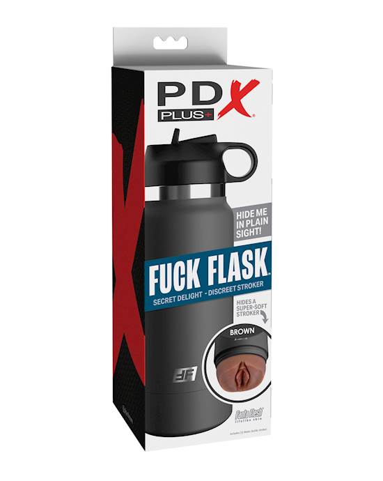 PDX Plus Fuck Flask Secret Delight Stroker  BrownGrey