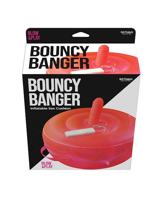 Bouncy Banger Inflatable Cushion wVibrating Dildo