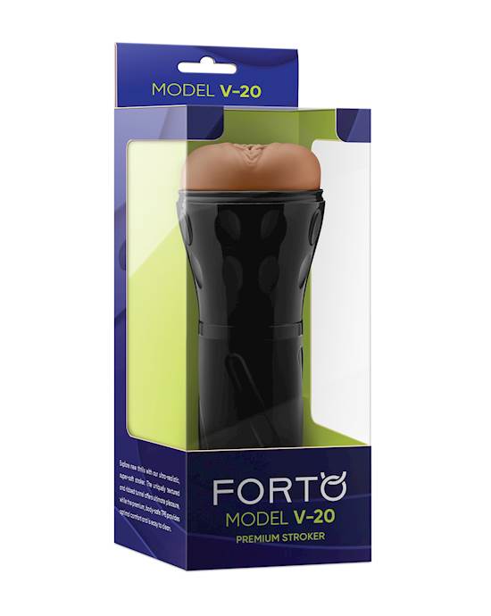 Forto Model V20 HardSide Vagina Masturbator  Tan