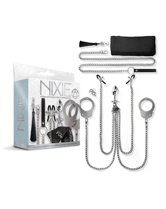 Nixie Interchangeable 8 Pc Bondage Kit