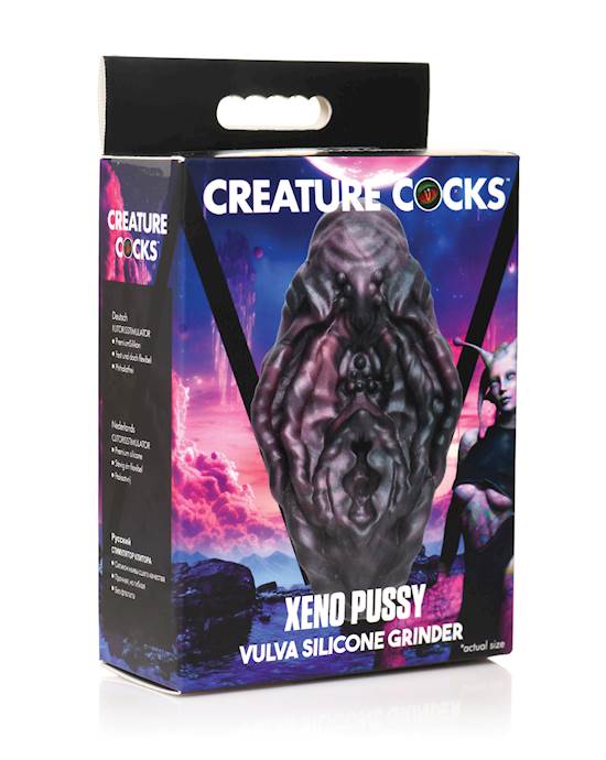 Creature Cocks Xeno Pussy Vulva Silicone Grinder  Multi Color