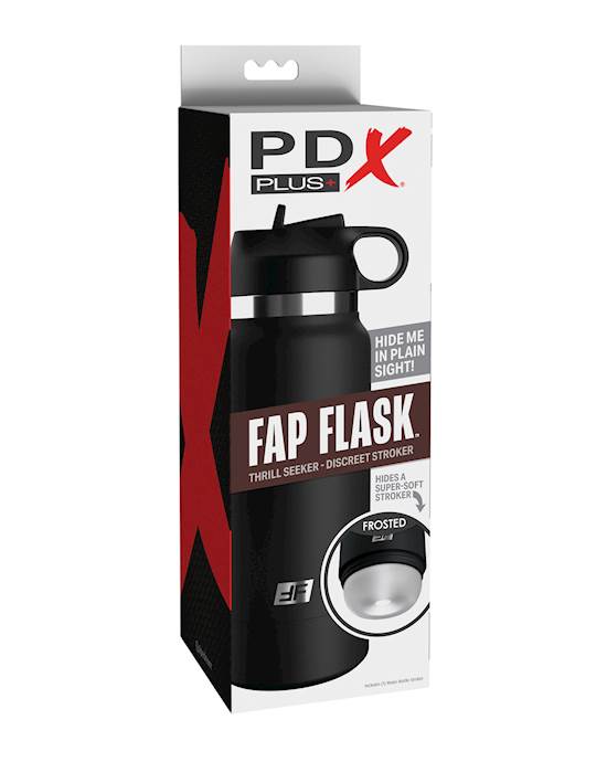 PDX Plus Fap Flask Thrill Seeker Stroker  FrostedBlack