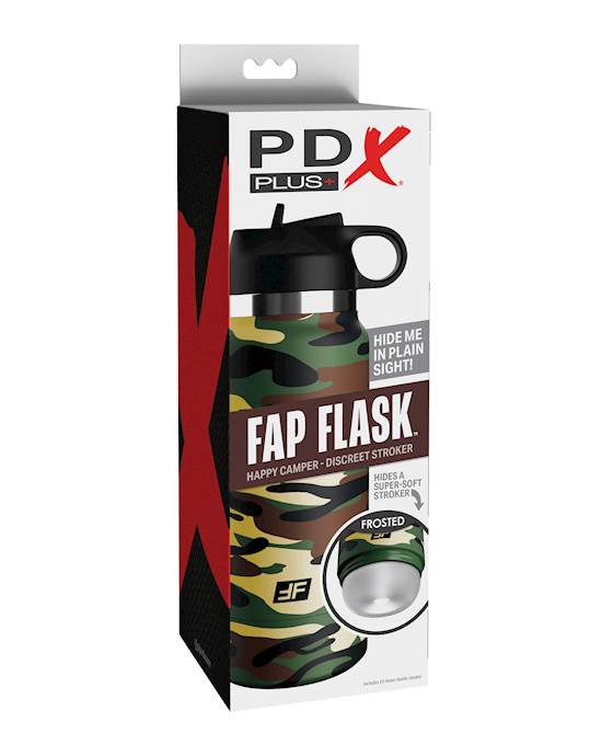 PDX Plus Fap Flask Happy Camper Stroker  FrostedCamo